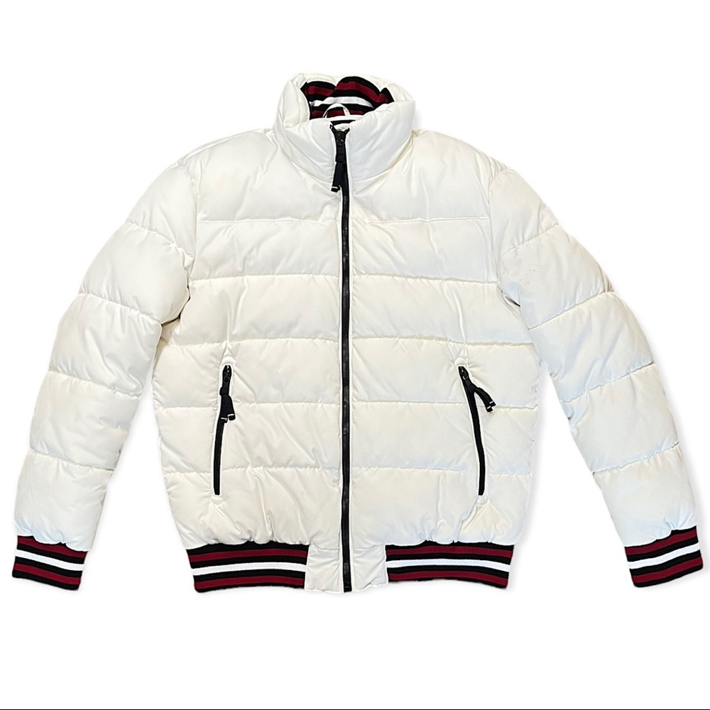 Zara Men’s White puffer jacket